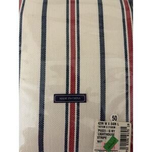 American Living Set Of 2 Lighthouse Stripe Curtain Panels